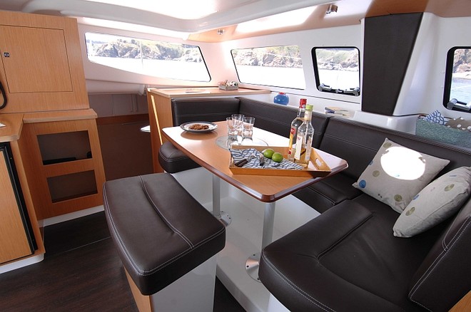 Fountaine Pajot Mahe36 Evolution classy relaxed finish in saloon - Multihull Solutions: © Multihull Solutions http://www.multihullsolutions.com.au/